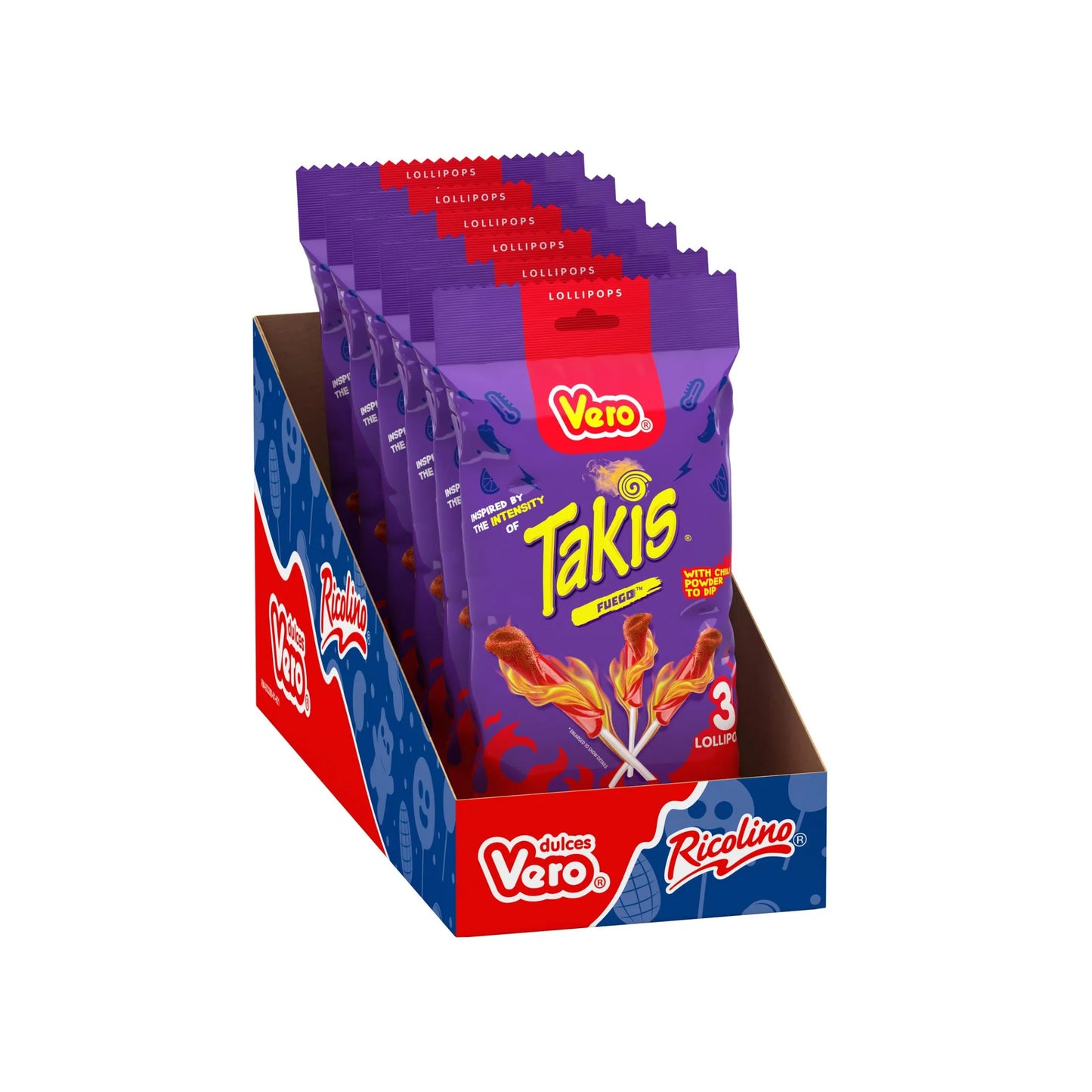 A050 VERO TAKIS LOLLIPOP 6 COUNT